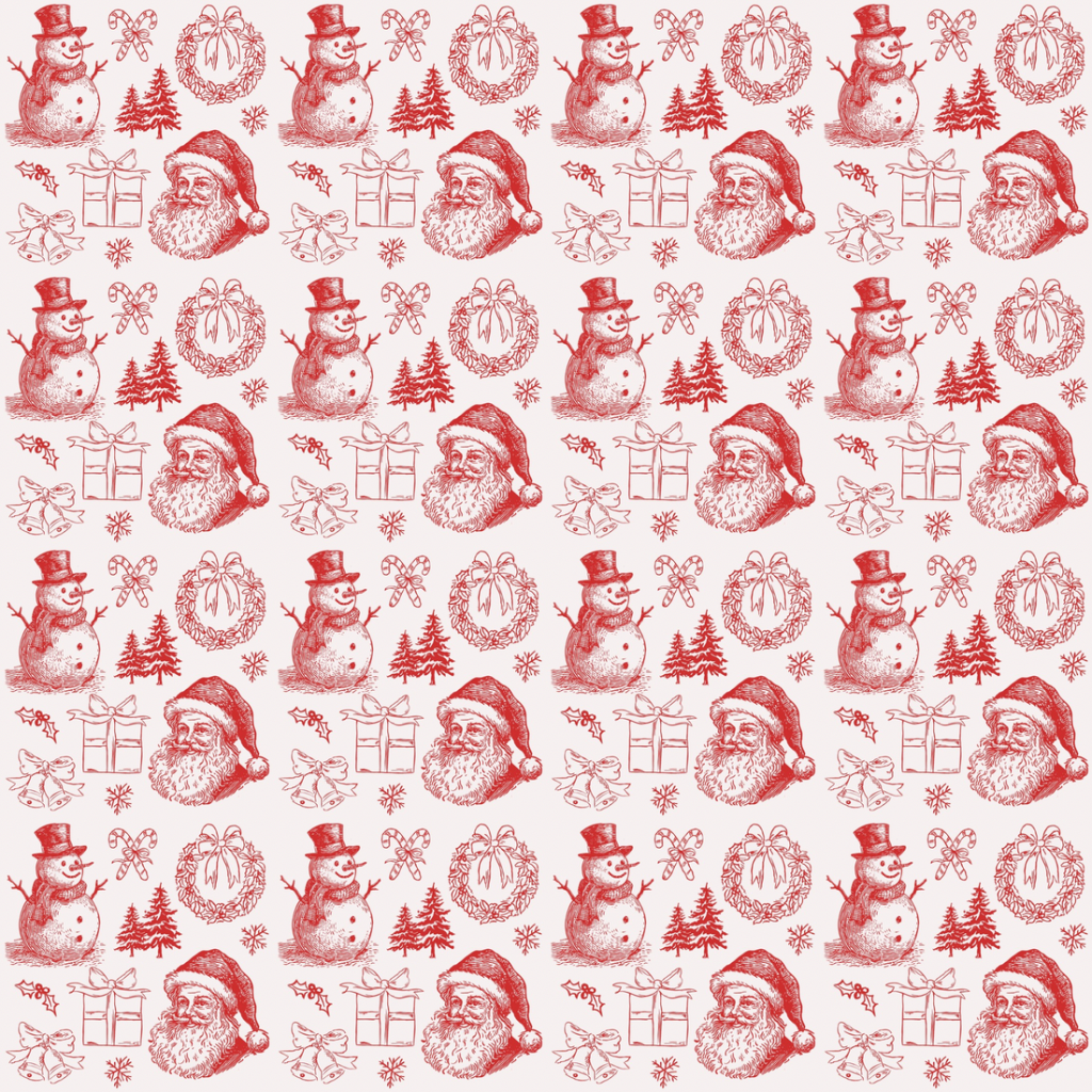 Christmas Toile Boy Zippy