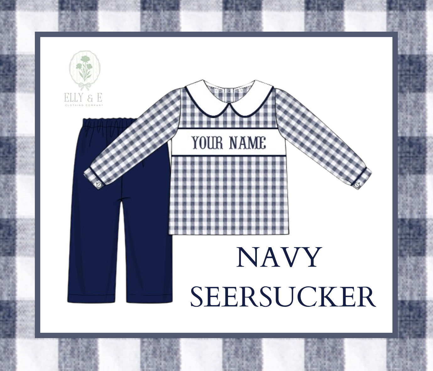 Navy Seersucker Collection