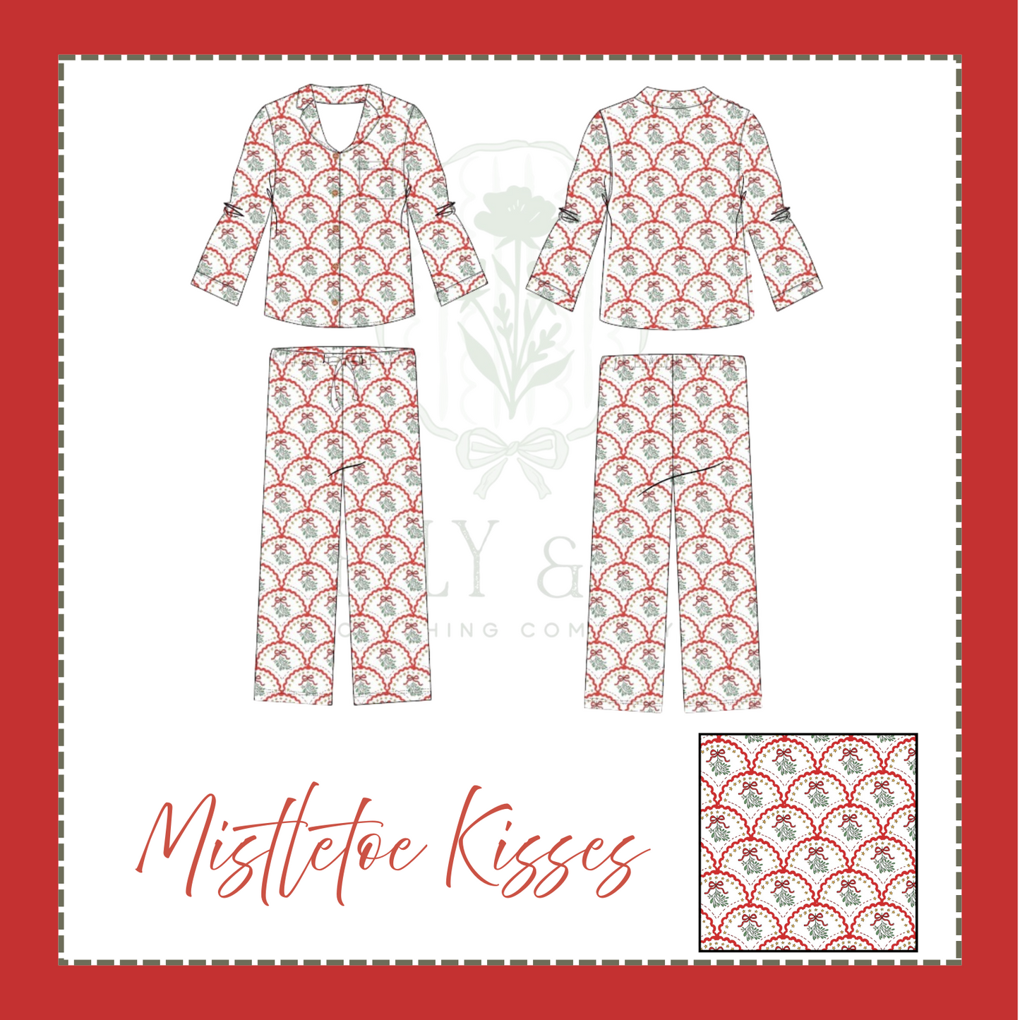 Mistletoe Kisses Adult Set