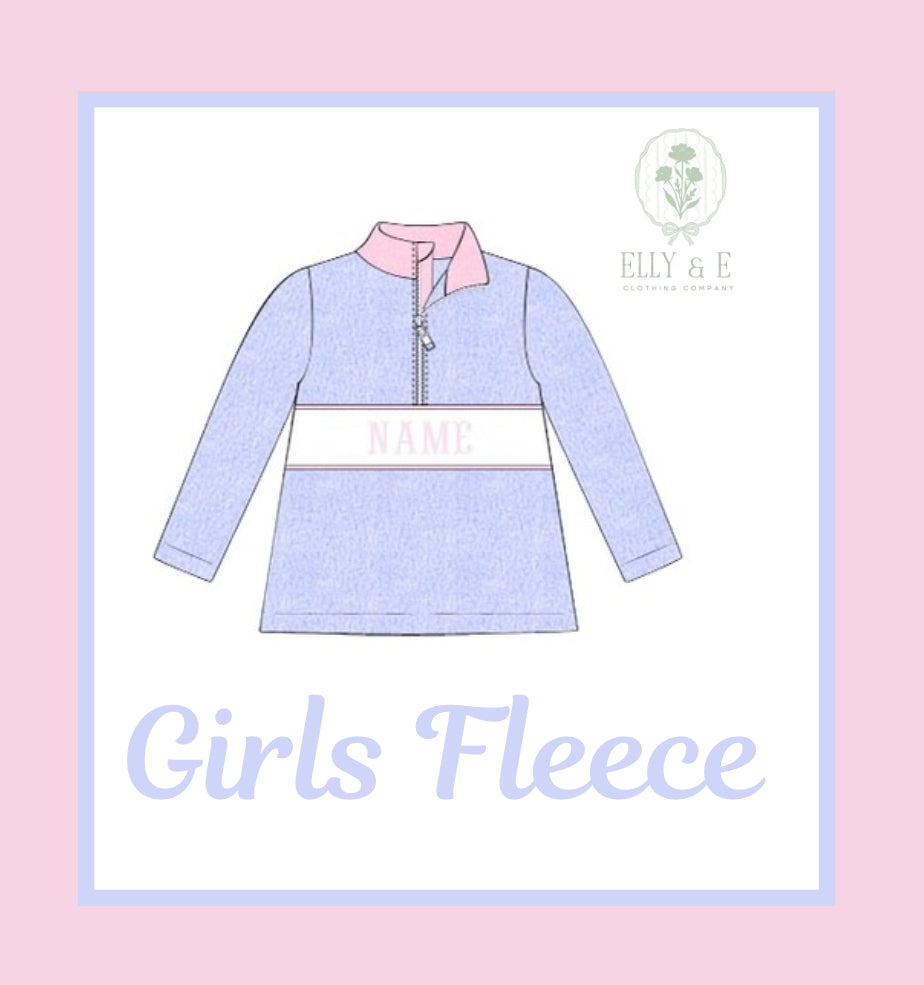 Girls Fleece Half Zip