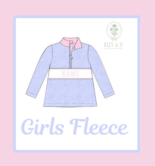 Girls Fleece Half Zip