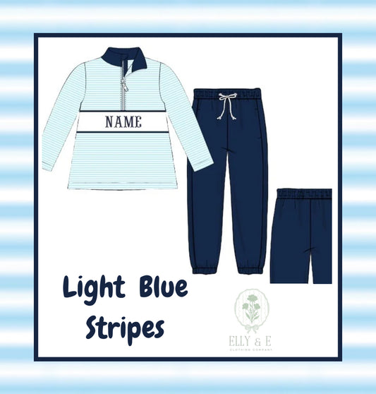Light Blue Stripes Set