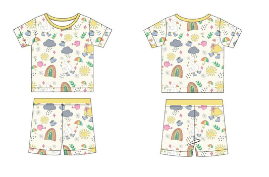 Rainy Days Girl Short Set