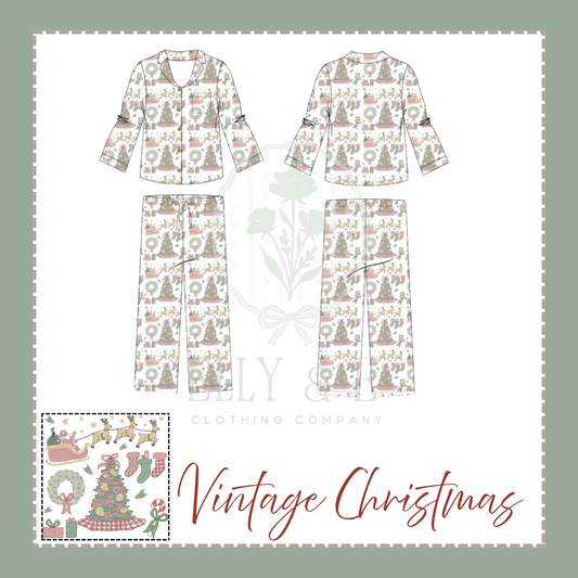 Vintage Christmas Adult Set