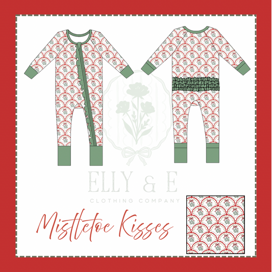 Mistletoe Kisses Girl Zippy