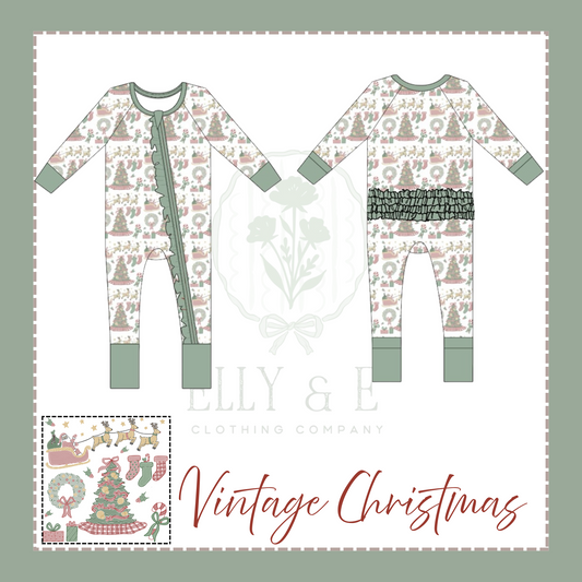 Vintage Christmas Girl Zippy