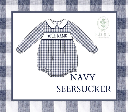 Navy Seersucker Collection