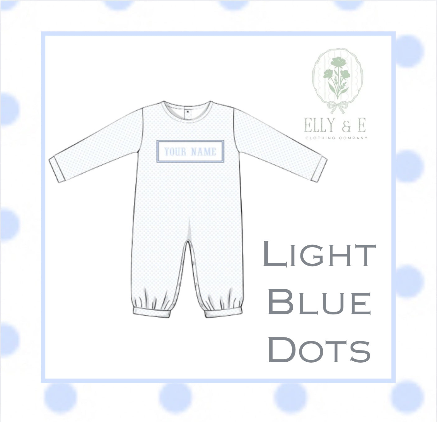 Light Blue Dots Collection