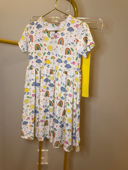 Rainy Days Girl Peplum Set